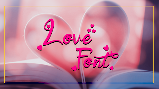 Love Free Font Style الملصق