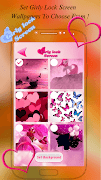 Girly Lock Screen اسکرین شاٹ 3