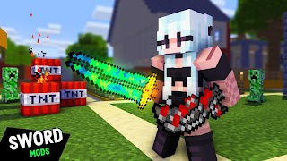 EPIC Sword Mod Minecraft постер