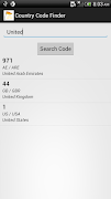 Country Code Finder captura de pantalla 1