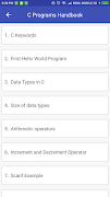 C Programs Handbook ảnh chụp màn hình 2