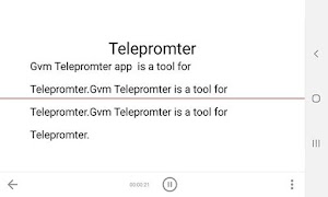 برنامه‌نما GVM Teleprompter عکس از صفحه