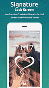 برنامه‌نما Signature Lock Screen عکس از صفحه