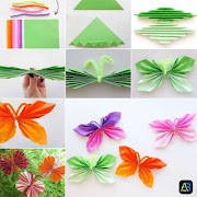 Origami  Paper Flower Tutorial screenshot 1