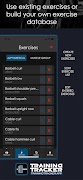 Training Tracker - Workout Log captura de pantalla 1