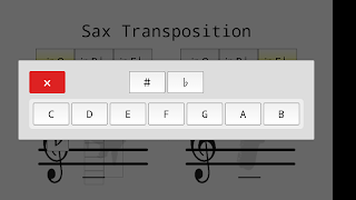 Transposición Saxofón captura de pantalla 1