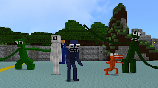 برنامه‌نما Rainbow Friends Mod Minecraft عکس از صفحه