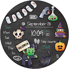 BFF28-Halloween Zombie & Witch أيقونة