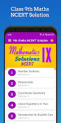 Class 9th Maths NCERT Solution पोस्टर