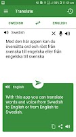 Swedish - English Translator (Free) capture d'écran 3