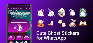 Cute Ghost Stickers poster