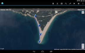 برنامه‌نما Map Distance Meter عکس از صفحه