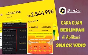 Cara Cuan di Snack Vidio Ekran Görüntüsü 4