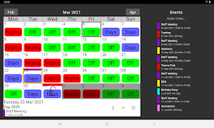 Shift Work Calendar স্ক্রিনশট 7