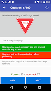 DMV Practice test imagem de tela 1