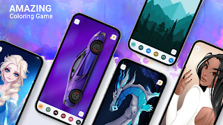 塗り絵と番号による色 スクリーンショット 5