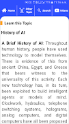 Artificial Intelligence اسکرین شاٹ 5