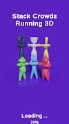 Stack Crowds Running 3D โปสเตอร์