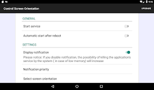 control screen rotation Screenshot 5