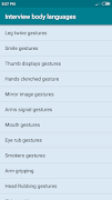 برنامه‌نما Interview Body Language عکس از صفحه