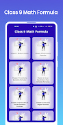 Class 9 Math Formula पोस्टर