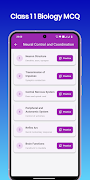 Class 11 Biology MCQ captura de pantalla 6