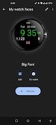برنامه‌نما Big Font Watch Face عکس از صفحه