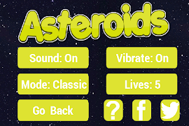 5 Schermata Asteroids