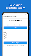 Cubic Equation Solver 海报