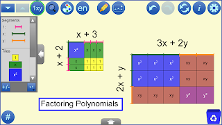 برنامه‌نما Algebra Tiles by mathies عکس از صفحه