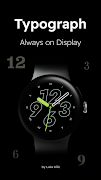 Typograph - Analog Watch Face تصوير الشاشة 6