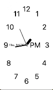 E Ink Clock постер