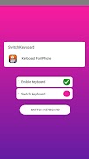 iPhone Keyboard for Androids پوسٹر