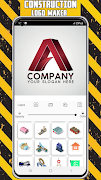 Construction Logo Maker ảnh chụp màn hình 1