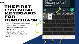 برنامه‌نما Essential Burushaski Keyboard عکس از صفحه