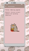 Pusheen The Cat Notes screenshot 3