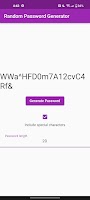 Random Password Generator capture d'écran 1