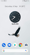 Clean Clock Widget تصوير الشاشة 1
