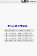 CCNA Subnetting Quick Ref. تصوير الشاشة 2