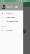 VapeLab - E-Liquid Calculator পোস্টার