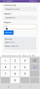 Liters to Kilograms to Liters screenshot 6