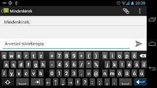 Magyar AnySoftKeyboard imagem de tela 5