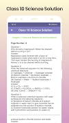 Class 10 Science Solution Ekran Görüntüsü 1