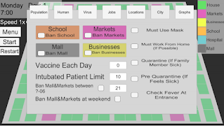 برنامه‌نما Virus Simulation In City عکس از صفحه