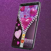 Diamond Zipper Lock Screen screenshot 6
