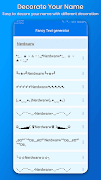 برنامه‌نما Nickname creator: Stylish text عکس از صفحه