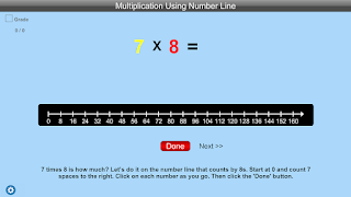 Multiplication Using Number Line Lite version تصوير الشاشة 1