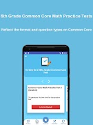 1 Schermata Grade 6 Common Core Math Test