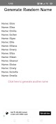 6 Schermata Random Name Generator