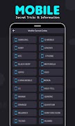 All Mobile Codes Tricks & Tips captura de pantalla 3